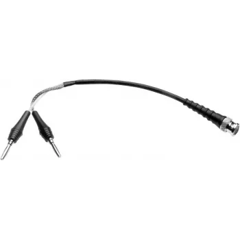 Telegärtner L00010A1845 1m BNC naar dual-banaan coaxiale meetkabel, zwart