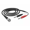Telegärtner L00010A1845 1m BNC naar dual-banaan coaxiale meetkabel, zwart