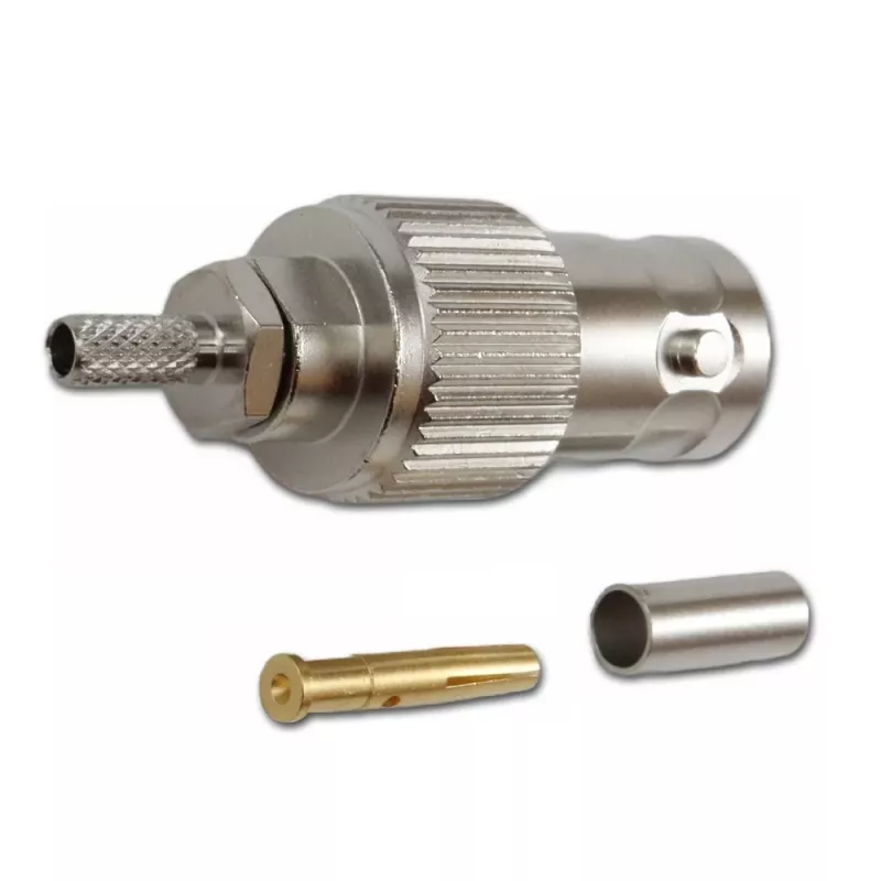 Telegärtner BNC kabelbus crimp G04 75 Ohm voor RG-179B/U, 5-pack J01003B0021
