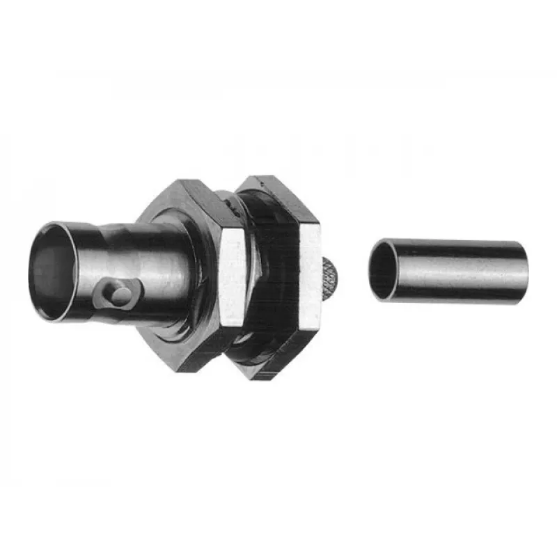 TELEGÄRTNER BNC-inbouwbus, crimp, 75 Ohm, RG-62 A/U, 5-pack (J01003A1260)