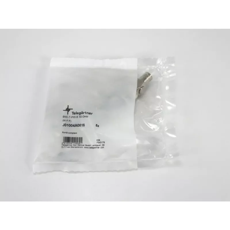 Telegärtner J01004A0616 BNC-adapter, BNC male naar 2x BNC female