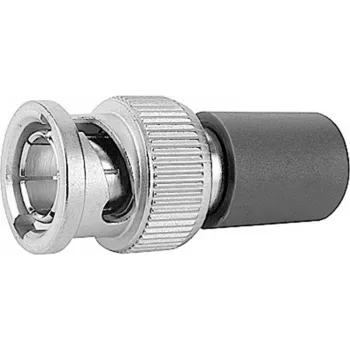 Telegärtner BNC 75 Ohm afsluitweerstand, stekker, 1 W, DC-1 GHz, vernikkeld messing, J01006A0001