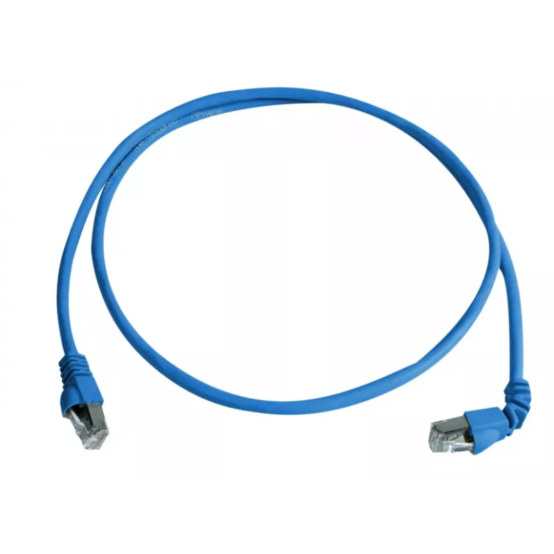 Telegärtner 100008016 CAT 6a S/FTP-patchkabel, RJ45, 0,5 m, blauw, LSZH, 10 Gbps
