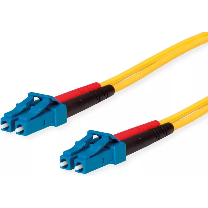 TELEGÄRTNER LC naar LC single-mode OS2 duplex glasvezel-patchkabel, 2 m, geel L00871A0003
