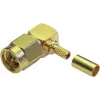 TELEGÄRTNER SMA-haakse crimpstekker voor RG-58 C/U, goud, 5-pack J01150A0091