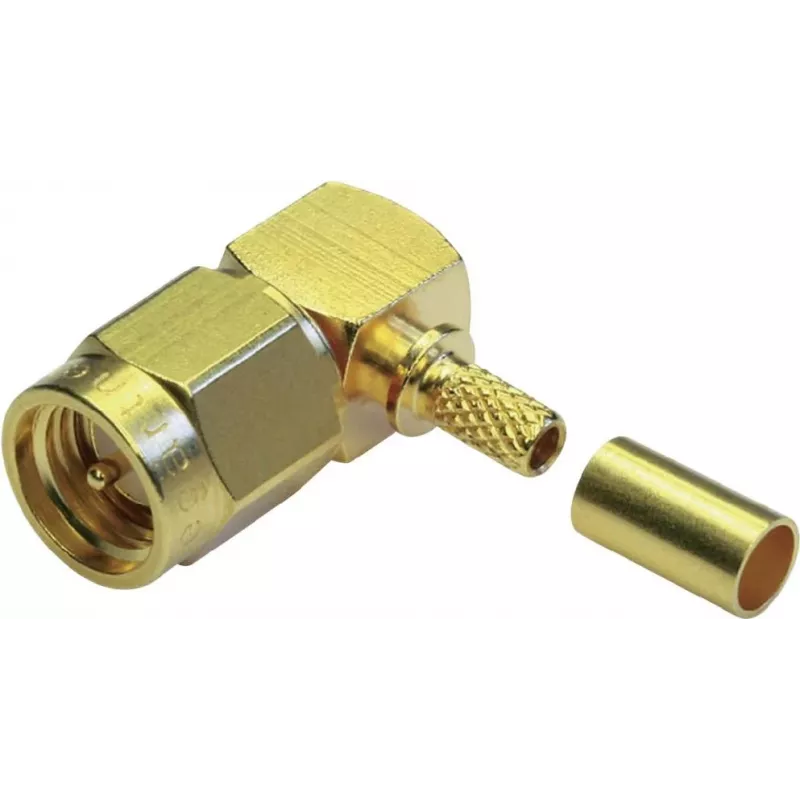 TELEGÄRTNER SMA-haakse crimpstekker voor RG-58 C/U, goud, 5-pack J01150A0091