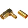 TELEGÄRTNER SMA reverse plug connector, haaks, 50 Ohm, crimp/solderen, verguld, J01150R0031