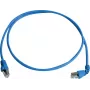Telegärtner Cat 6A S/FTP-patchkabel, PiMF, blauw, 2,0 m, één uiteinde haaks L00001A0159