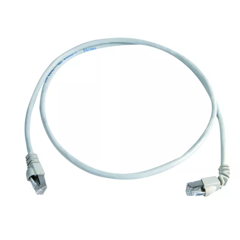 Telegärtner Cat.7 ruwkabel MP8 FS 600 LSZH 2,0 m, 1x90-graden netwerkkabel wit 2 m L00001A0164