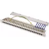 TELEGÄRTNER MPP16-HS 16-poorts modulair patchpanel, 1U, lichtgrijs RAL 7035 J02022A0050