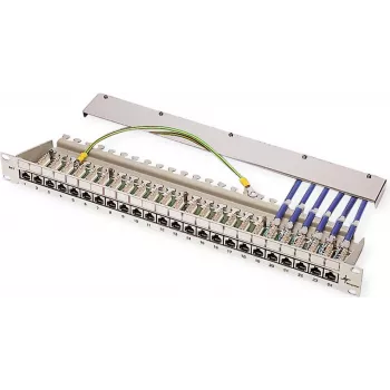 TELEGÄRTNER MPP16-HS 16-poorts modulair patchpanel, 1U, lichtgrijs RAL 7035 J02022A0050