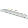 TELEGÄRTNER MPP16-HS 16-poorts modulair patchpanel, 1U, lichtgrijs RAL 7035 J02022A0050