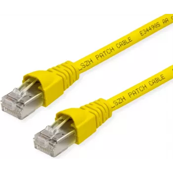 Telegärtner 100028074 Cat6a S/FTP-patchkabel, 5,5 m, geel