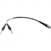 Telegärtner L00010A1844 0,5 m BNC naar 2x banaan coaxiale meetkabel, zwart