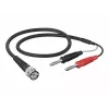 Telegärtner L00010A1844 0,5 m BNC naar 2x banaan coaxiale meetkabel, zwart