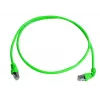Telegärtner MP8 FS 500 Cat6a SFTP-patchkabel RJ45 7,5 m groen L00004A0111