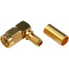 TELEGÄRTNER RP-SMA haakse crimpstekker voor RG-58C/U, 50 Ohm, verguld