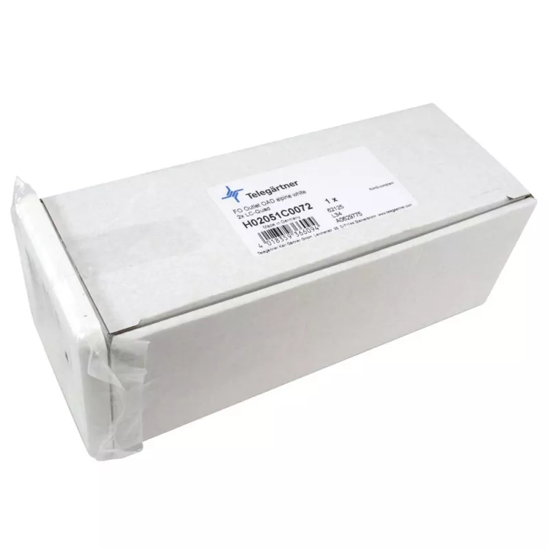 Telegärtner OAD uitgangsmodule met 4 x duplex LC, alpinwit (H02051C0072)