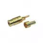 Telegärtner SMB bus PCB connector, recht, 50 Ohm, verguld