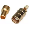 Telegärtner SMB bus PCB connector, recht, 50 Ohm, verguld