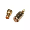 Telegärtner SMB bus PCB connector, recht, 50 Ohm, verguld