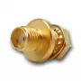 Telegärtner SMA-inbouwbus, frontmontage, dichtring, Z27, goud, 5-pack (J01151A1081)