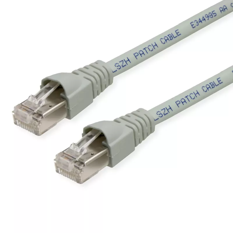 TELEGÄRTNER TEGA Cat.6A IEC MP8 FS 500 LSZH patchkabel 7m grijs L00004A0093