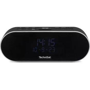 TechniSat DigitRadio 53 BT DAB+/FM-radio wekker met Bluetooth en USB-oplaadfunctie, zwart