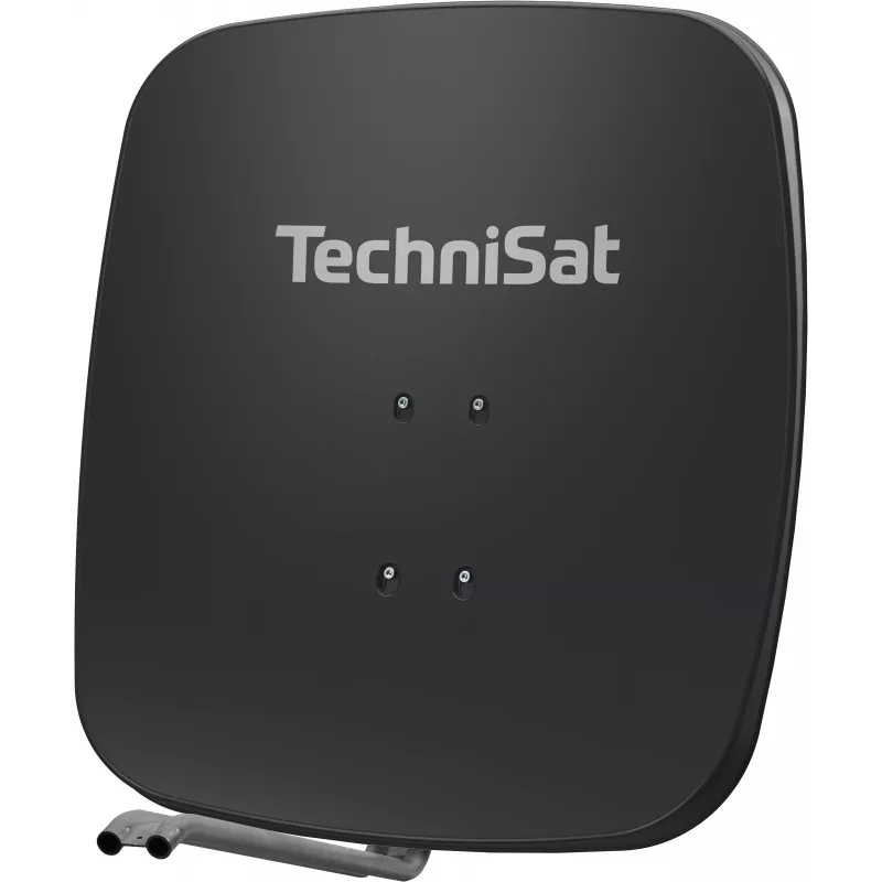 TechniSat SATMAN 65 PLUS satellietschotel – 65 cm, 35,7 dBi winst, HDTV, mastmontage, lichtgrijs