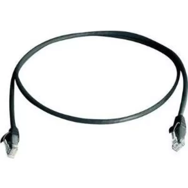 Telegärtner L00001A0238 2m Cat6 U/UTP zwarte netwerkkabel
