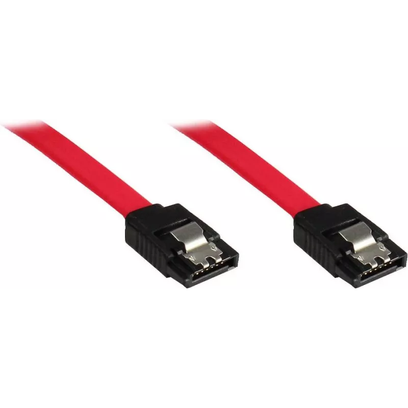 GoodConnections SATA 3 Gb/s kabel met vergrendeling, 0,5 m, rood 5045-A05