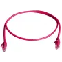 Telegärtner 100009033 RJ45-patchkabel, CAT 6, 10,0 m, rood, vlamvertragend, met knikbescherming
