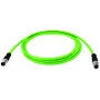 TELEGÄRTNER D-gecodeerde Cat.5 M12-stekker naar M12-stekker industriële Ethernet-patchkabel, PUR, groen, 10m L80215A0000
