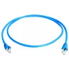 TELEGÄRTNER 100008091 RJ45-patchkabel, CAT 6a S/FTP, blauw, vlamvertragend, met knikbescherming, 1 m