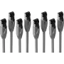 S CONN MAXIMUM CONNECTIVITY Cat. 8.1 F/FTP PIMF LSZH-patchkabel, grijs, 0,5m, 4-pack SC08-41010-4