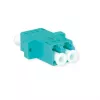 Telegärtner J08071A0028 LC/APC simplex adapter, groen, zirkonia huls