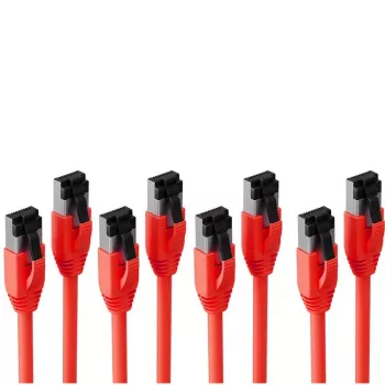 S CONN MAXIMUM CONNECTIVITY S/CONN maximum connectivity ®-BASIC-S-patchkabel cat. 8.1 F/FTP PIMF LSZH rood 10,0m--VE4 (SC08-41074-4)