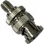 Wittenberg Antennen 103509 BNC-stekker naar SMA-bus coaxadapter, 50 Ohm, DC-4 GHz, vernikkeld messing