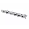 Telegärtner 24-poorts Cat.6 UTP patchpanel, 1U 19 inch rackmonteerbaar, lichtgrijs RAL 7035