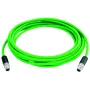 TELEGÄRTNER TEGA L80000A0000 STX M12 X-coded Cat.6a Industrial Ethernet-patchkabel, 0,5 m