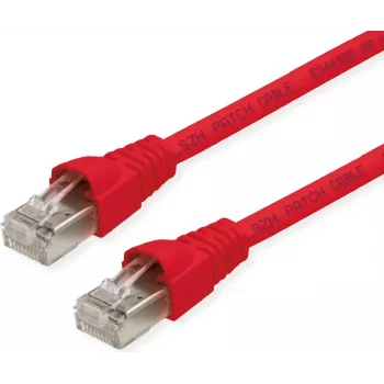 TELEGÄRTNER 100028072 Cat6a S/FTP patchkabel, 5,5 m, rood