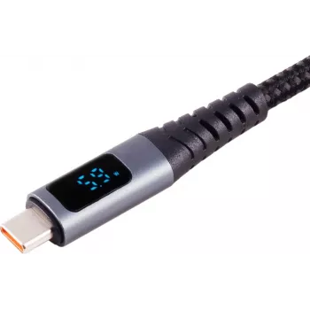 S CONN MAXIMUM CONNECTIVITY USB-C naar USB-C oplaadkabel, 240W PD, geïntegreerd display, 1m 14-59025