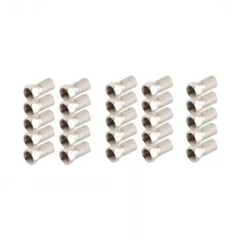 SHIVERPEAKS F-stekker 7,2 mm met grote moer, 25-pack BS85010-A-SET25