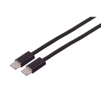 S CONN MAXIMUM CONNECTIVITY USB-C oplaadkabel, 2.0, 60W, zwart, textiel, 3m (14-21045)