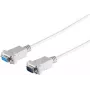 S CONN MAXIMUM CONNECTIVITY 9-pins Sub-D seriële kabel, stekker naar bus, 3,0 m, grijs