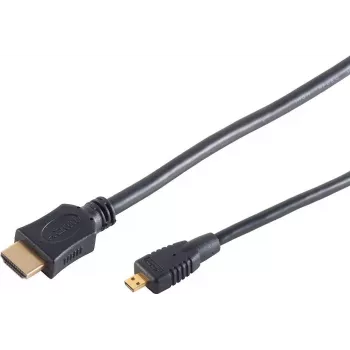 S CONN MAXIMUM CONNECTIVITY High Speed Micro HDMI-kabel met ethernet, zwart, 0,5 m (77470-0.5-3)
