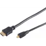 S CONN MAXIMUM CONNECTIVITY High Speed Micro HDMI-kabel met ethernet, zwart, 0,5 m (77470-0.5-3)