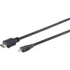 S CONN MAXIMUM CONNECTIVITY High Speed Micro HDMI-kabel met ethernet, zwart, 0,5 m (77470-0.5-3)