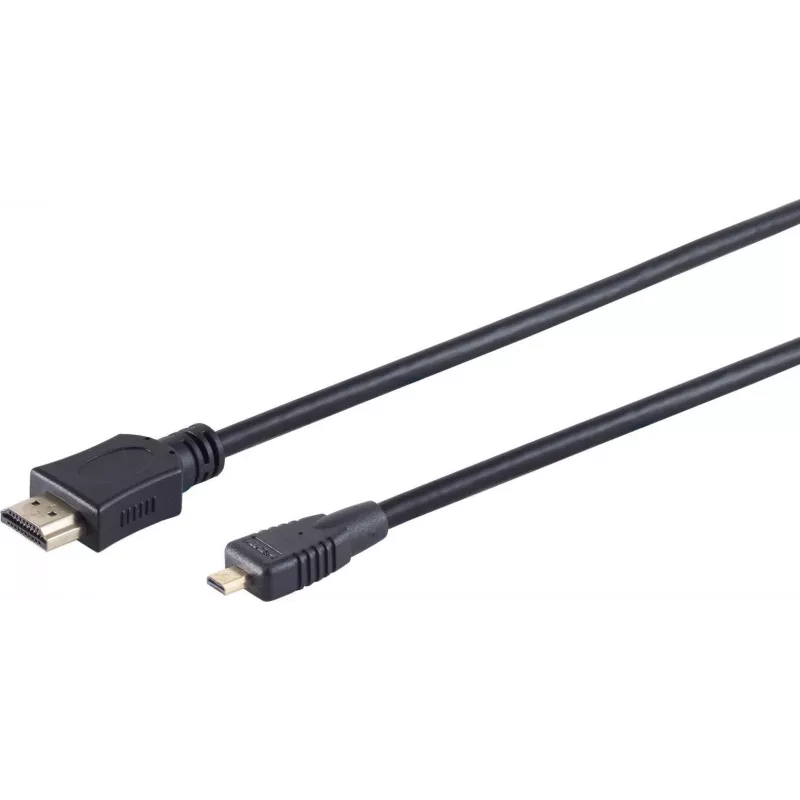S CONN MAXIMUM CONNECTIVITY High Speed Micro HDMI-kabel met ethernet, zwart, 0,5 m (77470-0.5-3)