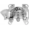 TechniSat TECHNIPRO SV600 V2 3-gats antenne-wandcontactdoos met DC-diode-ontkoppeling (tv, radio, SAT) 0004/3075